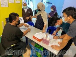 Program Imunisasi Covid-19 Barisan Hadapan Daerah Kuala Penyu 28 FEB 2021
